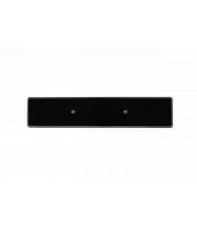 PLAQUE IMMATRICULATION ALU NOIRE CARREE POUR ARRIERE 300 X 200 MM