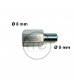 ADAPTATEUR RACCORD TUYAU 8MM VERS 9MM